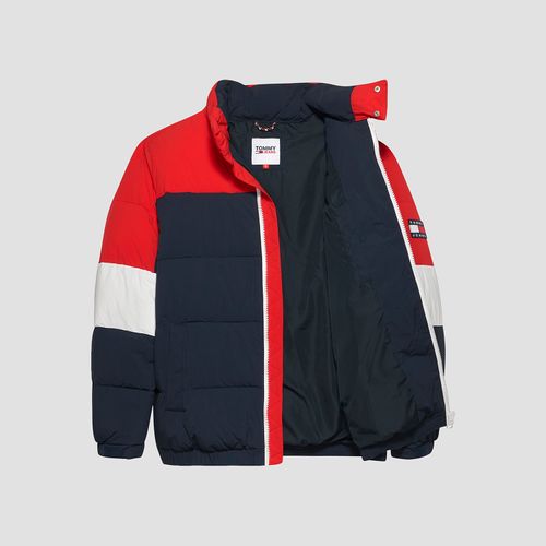 Jaqueta Puffer Colorblock Tommy Jeans