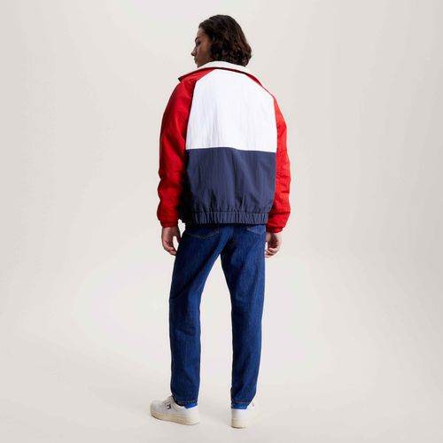 Jaqueta Sherpa Colorblock Reversível Tommy Jeans