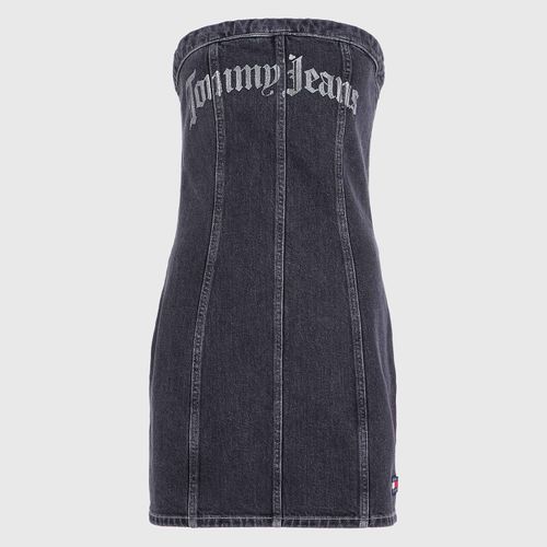 Vestido Denim Sem Alças Tommy Jeans