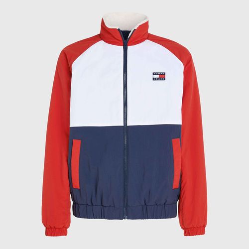 Jaqueta Sherpa Colorblock Reversível Tommy Jeans