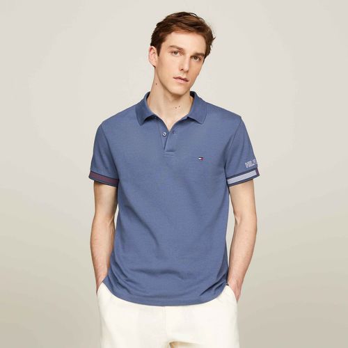 Polo Punho Contrastante Slim Fit