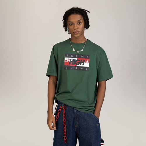 Camiseta Bandeira Oversized Tommy Jeans X High