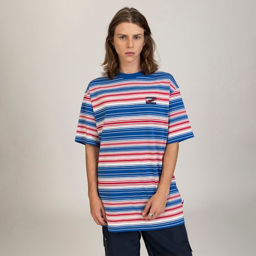 Camiseta Listrada Oversized Tommy Jeans X High