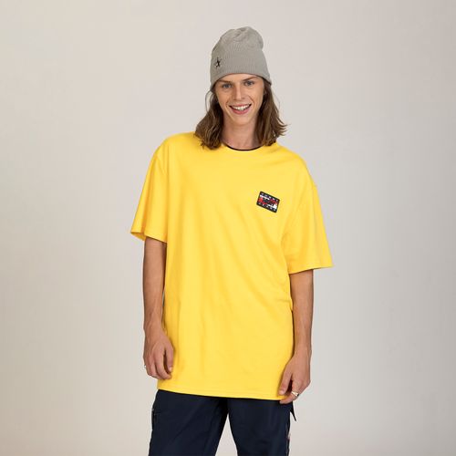 Camiseta Bandeira Bordada Oversized Tommy Jeans X High
