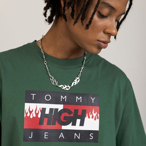 Camiseta Bandeira Oversized Tommy Jeans X High