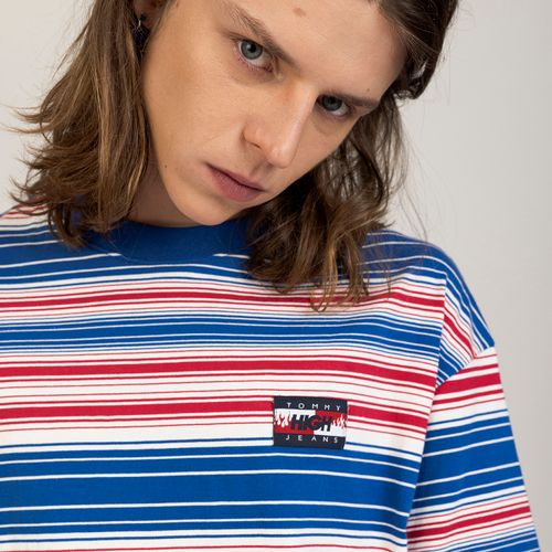 Camiseta Listrada Oversized Tommy Jeans X High