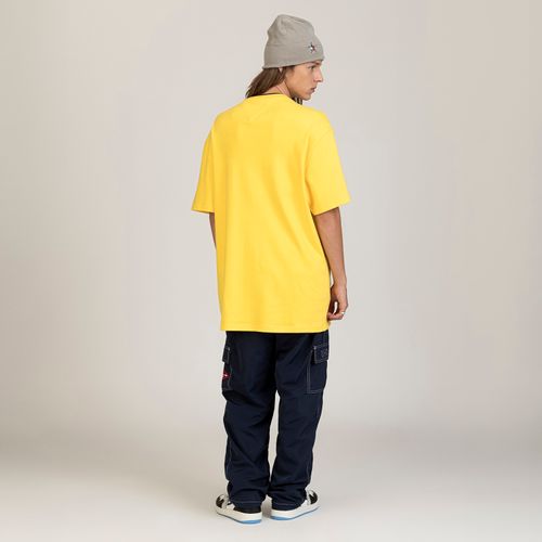 Camiseta Bandeira Bordada Oversized Tommy Jeans X High