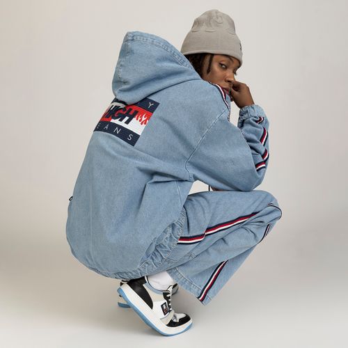 Jaqueta Denim Zíper Oversized Tommy Jeans X High