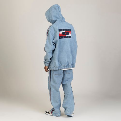 Jaqueta Denim Zíper Oversized Tommy Jeans X High