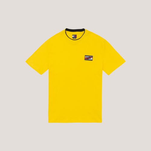 Camiseta Bandeira Bordada Oversized Tommy Jeans X High