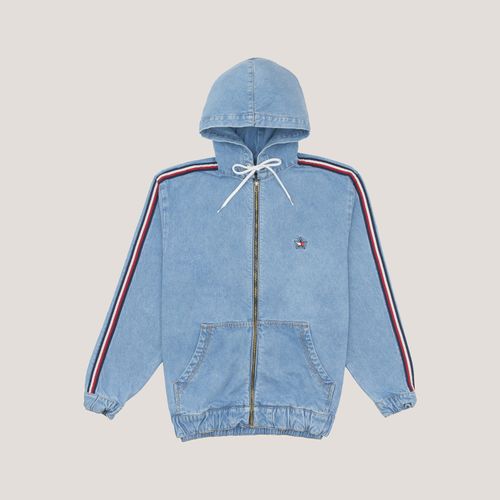 Jaqueta Denim Zíper Oversized Tommy Jeans X High