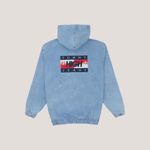 Jaqueta Denim Zíper Tommy Jeans X High