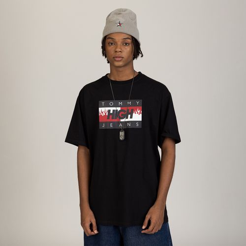 Camiseta Bandeira Oversized Tommy Jeans X High