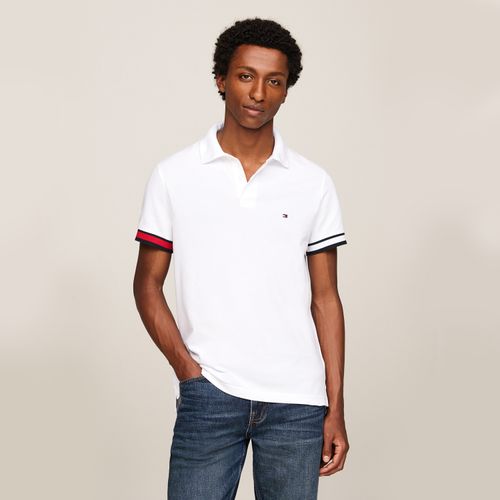 Polo Punho Colorblock  Slim Fit