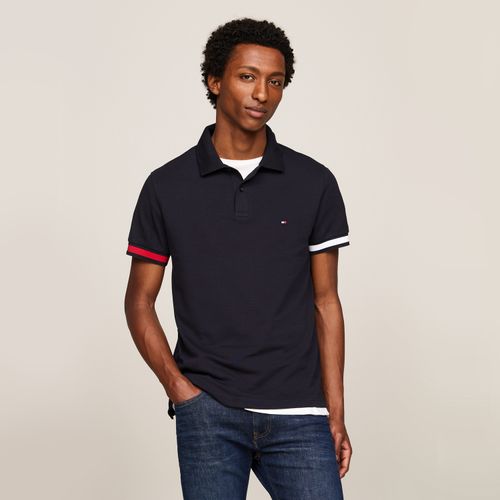 Polo Punho Colorblock  Slim Fit