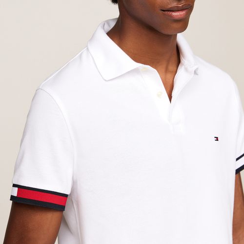 Polo Punho Colorblock  Slim Fit