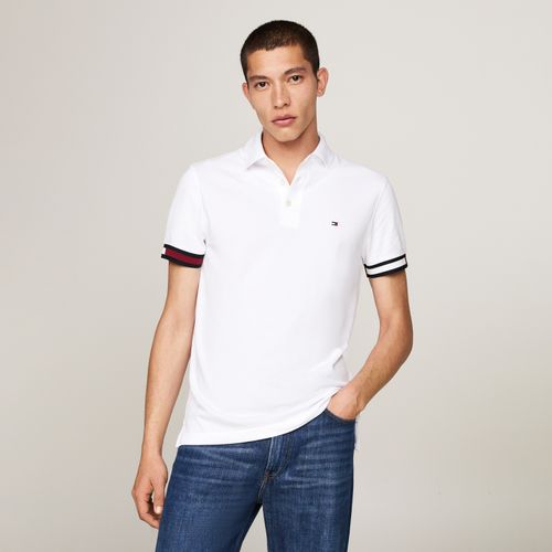 Polo Punho Colorblock Slim