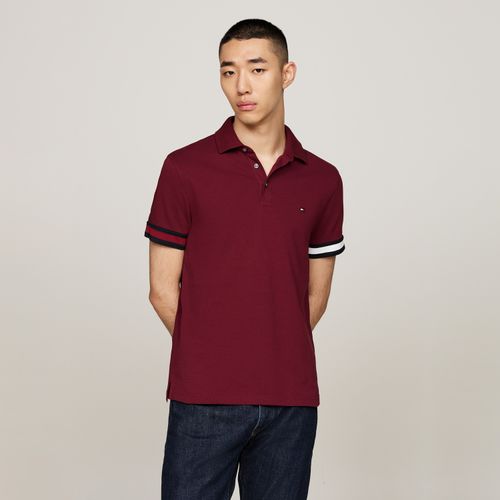 Polo Punho Colorblock Slim