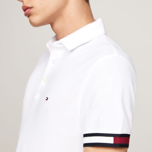 Polo Punho Colorblock Slim