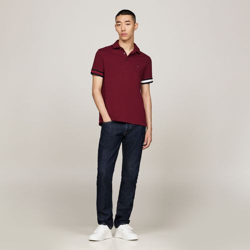 Polo Punho Colorblock Slim