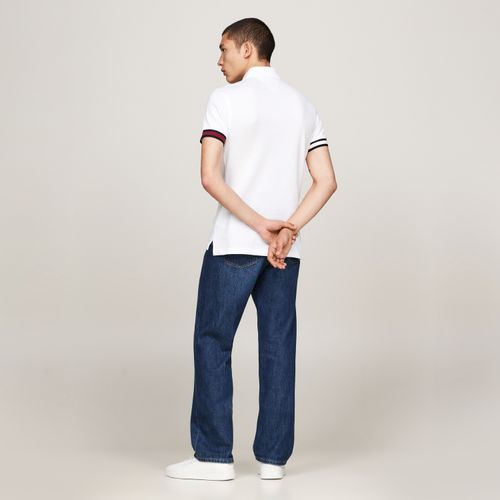 Polo Punho Colorblock Slim