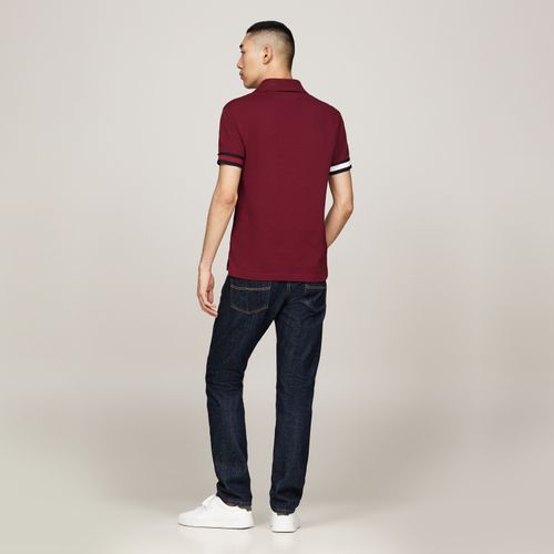 Polo Punho Colorblock Slim