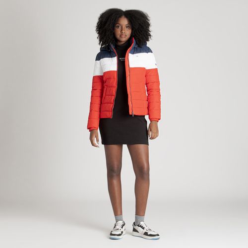 Jaqueta Acolchoada Colorblock Tommy Jeans