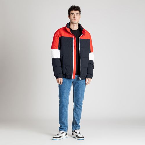 Jaqueta Puffer Colorblock Tommy Jeans