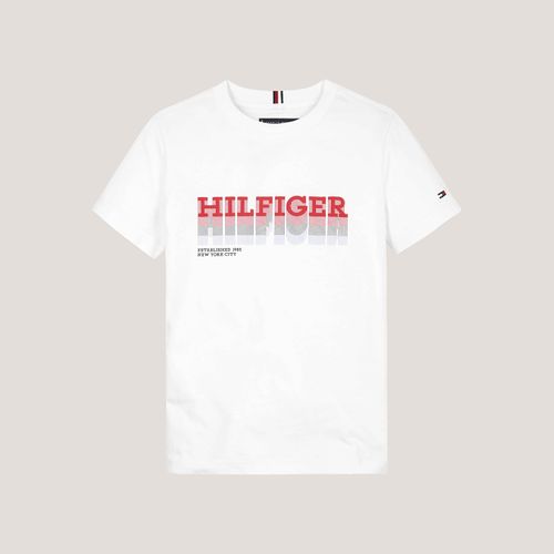 Camiseta Infantil Fade Logo Tommy Hilfiger