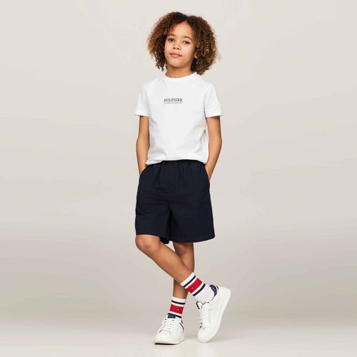 AU HILFIGER TEE S/S - WHITE - 09M