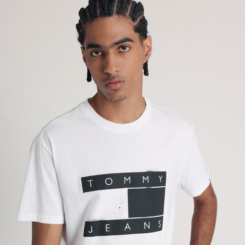 Camiseta Bandeira Spray Tommy Jeans