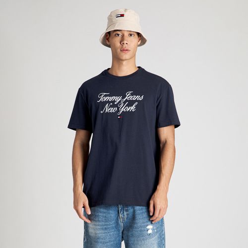 Camiseta Bordado Cursivo Tommy Jeans