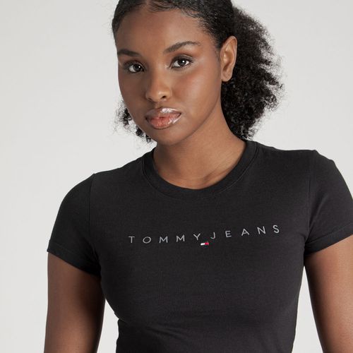 Camiseta Bordado Logo Linear Tommy Jeans