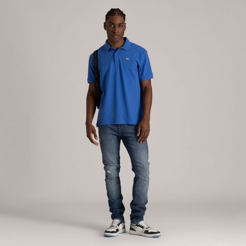 Polo Clássica Piquet Duplo Slim Tommy Jeans