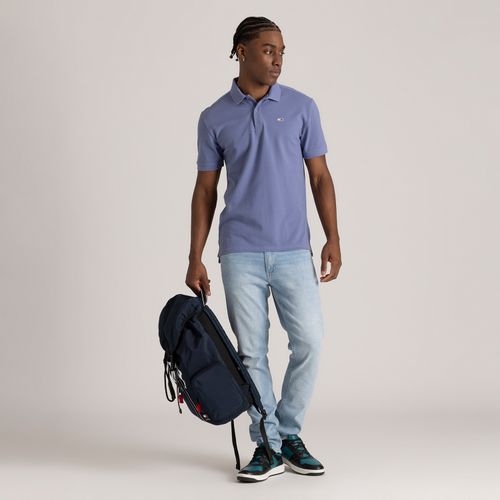 Polo Clássica Piquet Duplo Slim Tommy Jeans