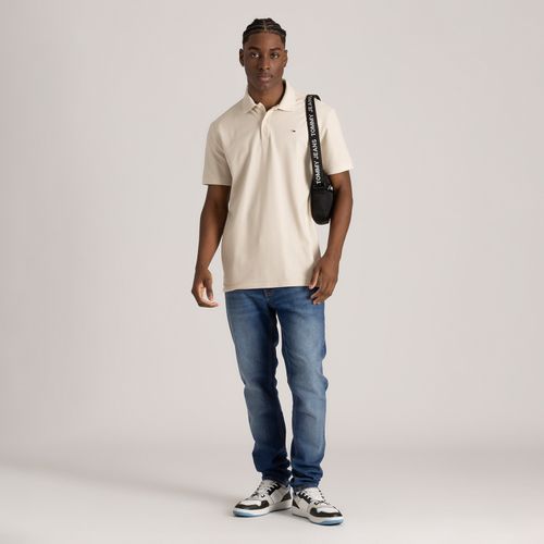 Polo Clássica Piquet Duplo Slim Tommy Jeans