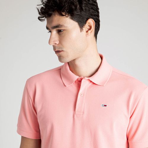 Polo Clássica Piquet Duplo Slim Tommy Jeans