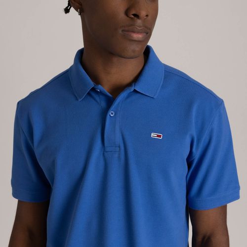 Polo Clássica Piquet Duplo Slim Tommy Jeans