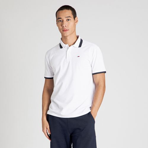 Polo Faixa Contraste Regular Tommy Jeans