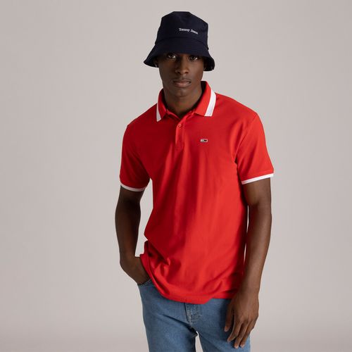 Polo Faixa Contraste Regular Tommy Jeans