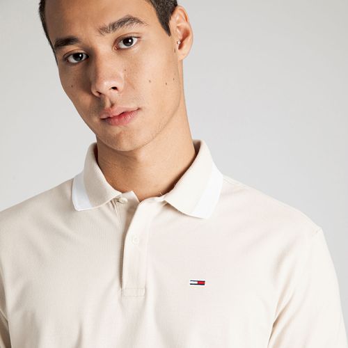 Polo Faixa Contraste Regular Tommy Jeans