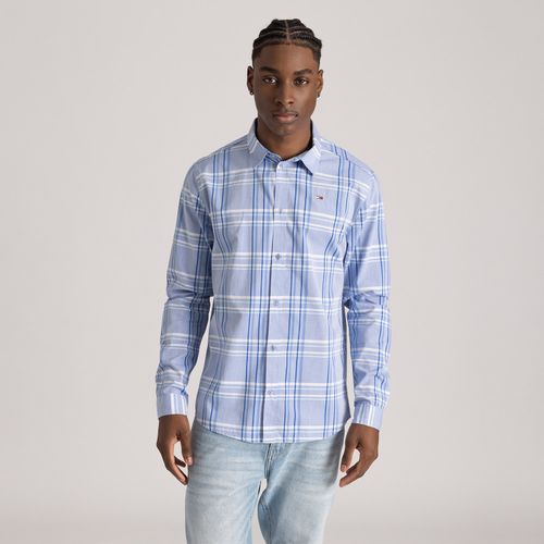 Camisa Xadrez Popeline Regular Tommy Jeans