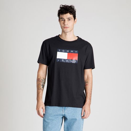 Camiseta Skate Bandeira Tommy Jeans