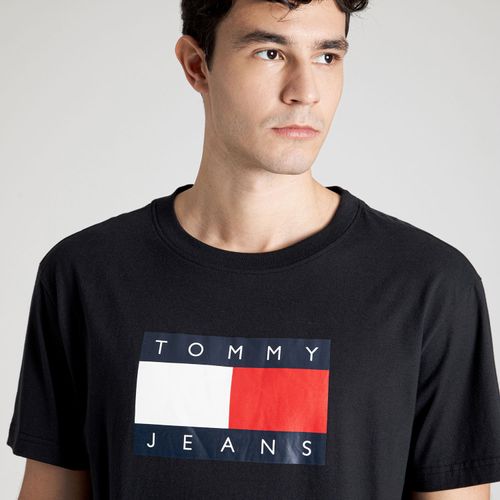 Camiseta Skate Bandeira Tommy Jeans