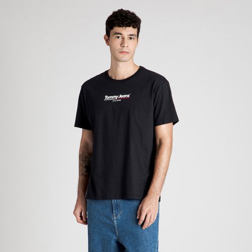 Camiseta Logo Em Relevo Tommy Jeans