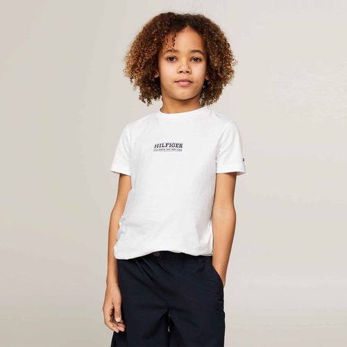 Camiseta Infantil Logo Monotype Tommy Hilfiger