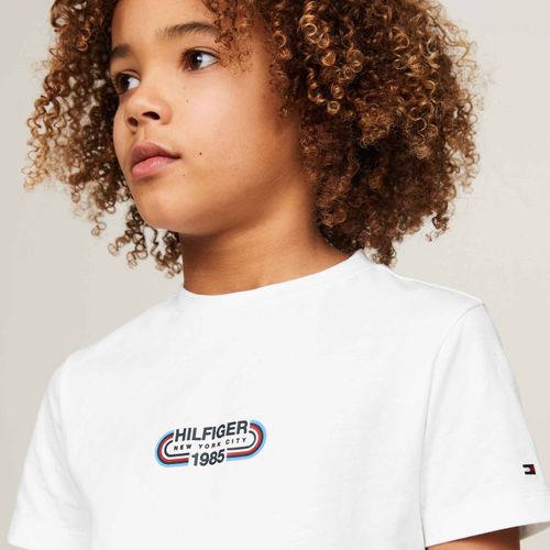 HILFIGER TRACK TEE S/S - WHITE - 09M