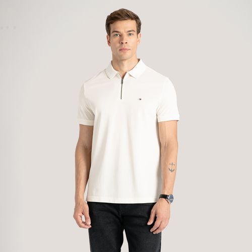 Polo Mercerizada Gola Zíper