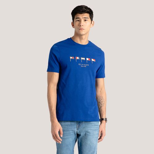 Camiseta Multi Bandeiras Hilfiger
