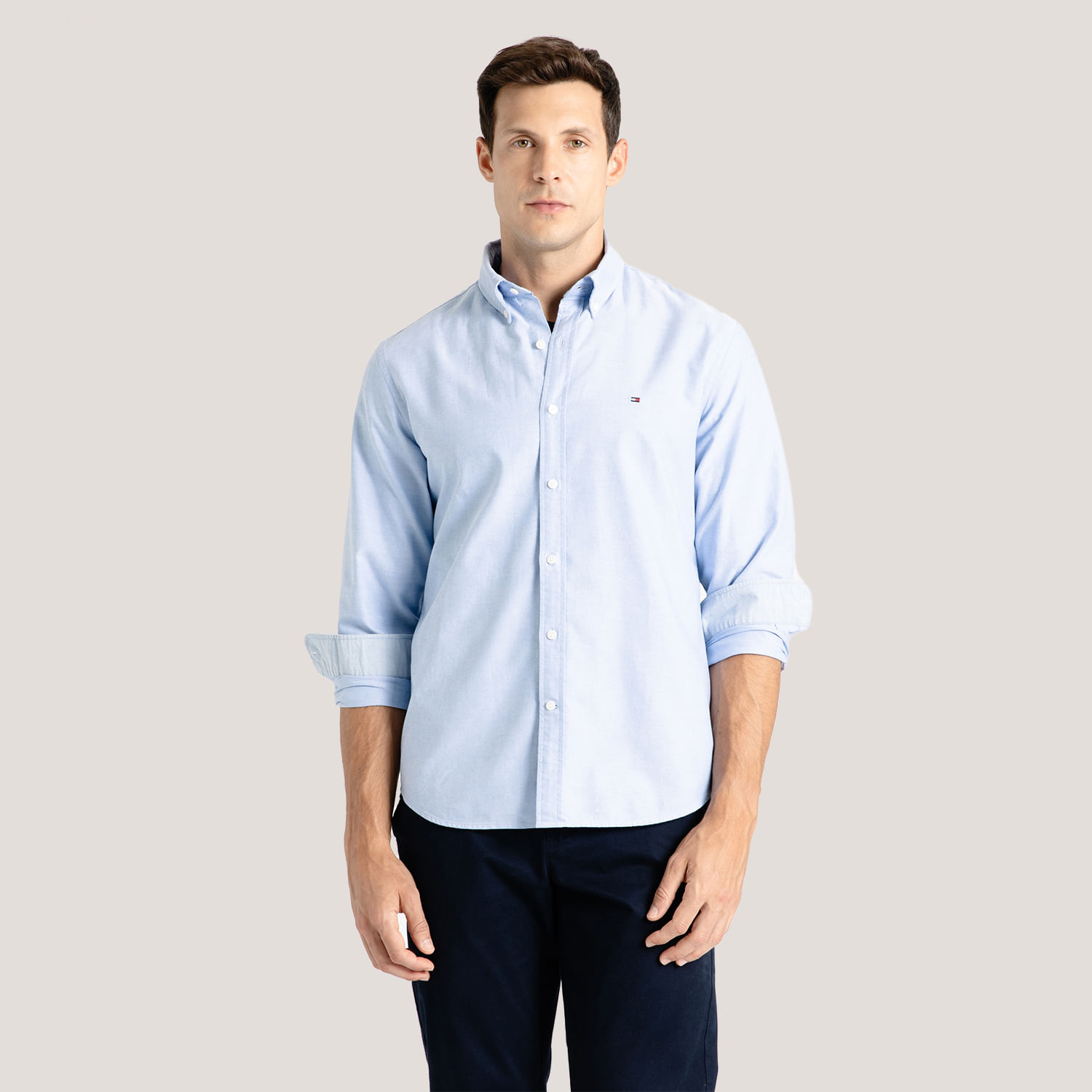 60〜70 's LeeWESTERNER 100-J Size regular Camiseta Básica Henley Masculina Regular Texturizada - Bege | Hering